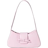 KAMEILONG Trendy Red Shoulder Bag for Women Patent Leather Hobo Handbags Y2K Purses Clutch Bag Cute Bow Purse