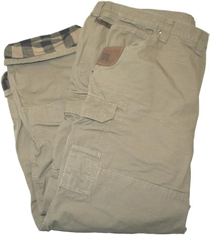 black flannel lined cargo pants