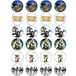 Clone Star Wars Personalised Edible Icing Cake Topper 7 5 Round