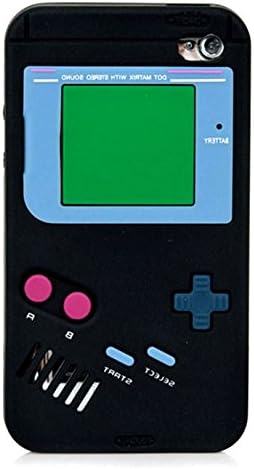 iTitan Obsidian Arrow Black {Classic Game Boy} Soft and Smooth Silicone Cute 3D Fitted Bumper Gel Case for iPod 4 (4G) 4th Generation iTouch by Apple "Durable and Slim Flexible Fashion Cover with Amazing and Creative Cartoon Design"
