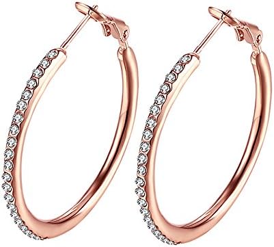 18k Gold Plated Tone CZ Huggie Hoop Earrings For Women jewelry