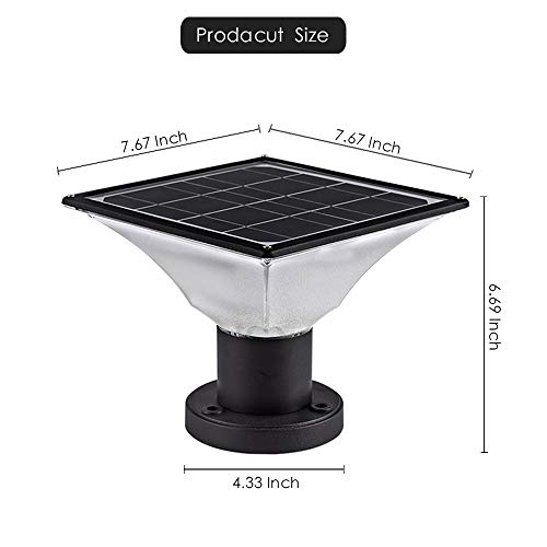 Solar LED Post Cap Lights Outdoor Solar Powered Deck Post Lights Waterproof Solar Powered