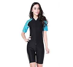 Thriving Prosperous Fashion Short Sleeve Front Zip Unitard Legsuit One Piece Swimsuit Swimwear For Women One Piece Suits Women