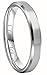 CROWNAL 4mm 6mm 8mm Black/Silver Titanium Wedding Couple Bands Rings Men Women Matte Finish Beveled Edges Engraved I Love You Comfort Fit Size 4 To 16