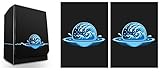 Max-Pro 1 ICONIC ELEMENTAL Water Symbol BLUE Island Deck Box + 100 DOUBLE MATTE Sleeves (fits MTG Mana FORCE OF WILL Pokemon Cards)