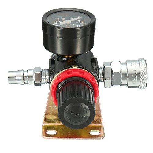 SENREAL 1/4 inch Air Compressor Regulator Pressure Gauge Moisture Filter Device - Thumbnail 5