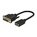 HDMI to DVI Cable, CableCreation Bi-Directional HDMI Female to DVI-D(24+1) Male Adapter, 1080P DVI to HDMI Conveter, 3D, 0.15M Black primary