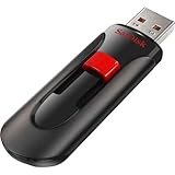 Sandisk Corporation - Sandisk Cruzer Glide Usb Flash Drive - 128 Gb - Black, Red - Retractable, Password Protection, Encryption Support, Temperature Proof 