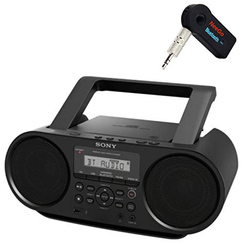 Sony Portable Cd Player Boombox, Bluetooth Stereo Sound System for Home
