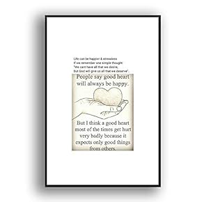 Framed Canvas Wall Art for Living Room, Bedroom Beautiful Quotes Canvas Prints for Modern Home Decoration Ready to Hang - 16"x24" inches