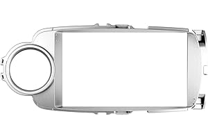 Car Stereo Panel Car Navigation Stereo Radio Fascias Panel Frame Fit 2Din 9 Inch in Dash Headunit Screen for Toyota for Yaris