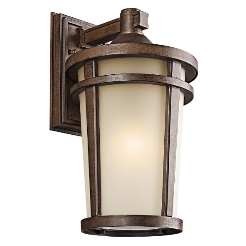 Kichler 49073BST Atwood Outdoor Wall 1-Light, Brown Stone
