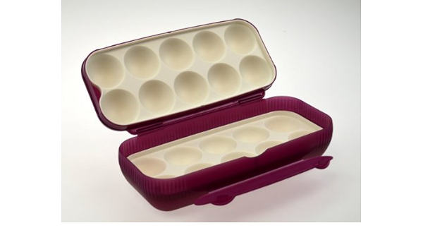 Tupperware Huevos Caja para 10 huevos Color Lila : Amazon.es ...
