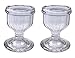HEALTHANDWEALTH Glass Eye Wash Cup Set of 2 - Effective Eye Rinse and Cleansing – Soothing Relief from Allergens Irritants Makeup Dust Dry Eyes and More - Use with Distilled Water (10 mL Volume)