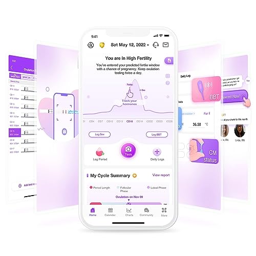 Easy@Home Ovulation Test Predictor Kit : Accurate Fertility Test for Women (Width of 5mm), Fertility Monitor Test Strips, 50 LH Strips with 50 Urine Cups