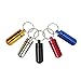 Shintop Waterproof Aluminum Pill Box - Aluminum Outdoors Medicine Bottle Key Ring Miniature Waterproof Small Gallipot First Aid Pill Container Set of 5pcs