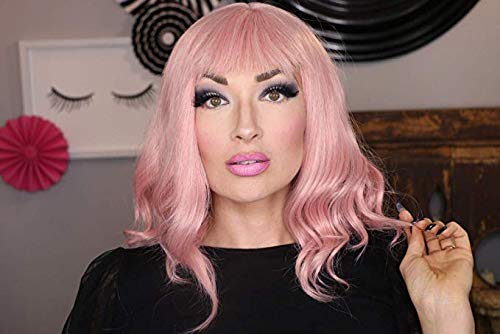 eNilecor Short Wigs for Women with Air Bangs 14\