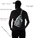 SAYGOER Canvas Sling Bag Unbalance Bag Men & Women for Outdoor Sports Grey