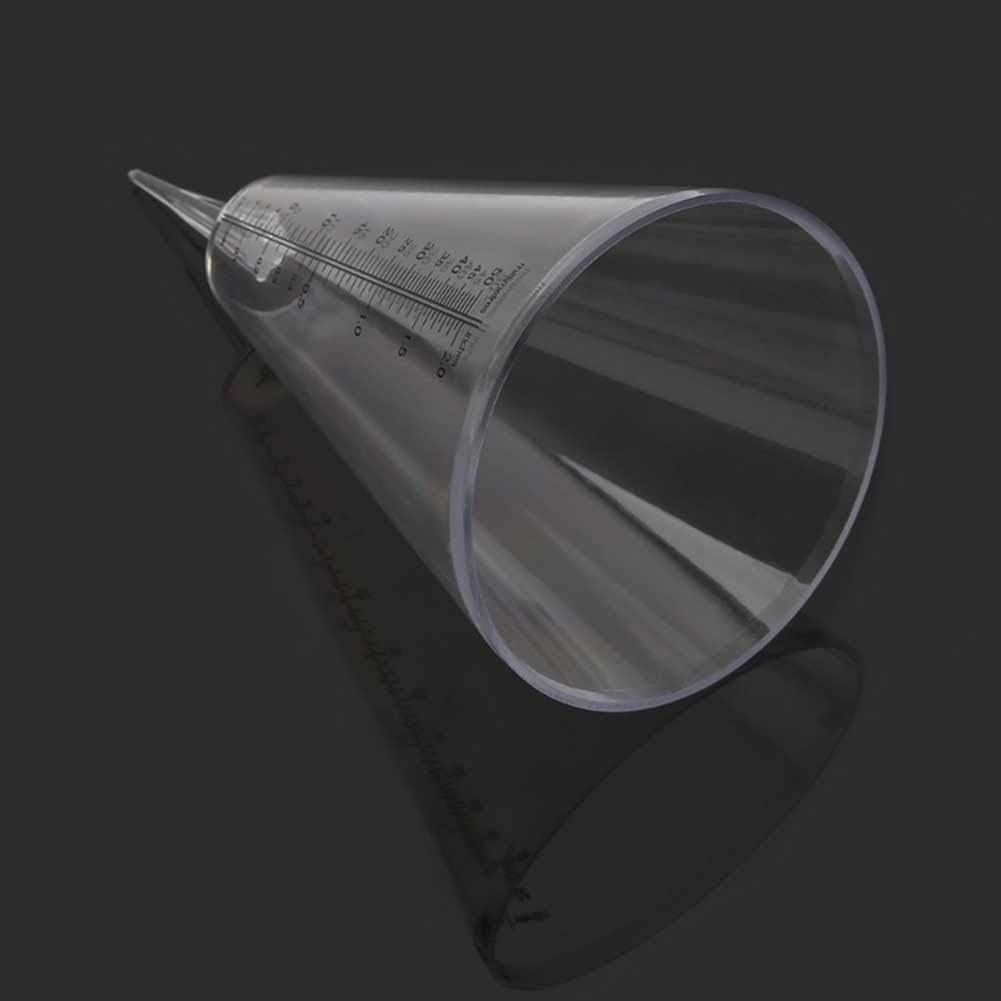 INGHU Rain Gauge Practical With Graduated Professional Clear Conical DIY Craft Light Weight Quick Read Portable Water Ground Outdoor Home Measurement Tool Garden