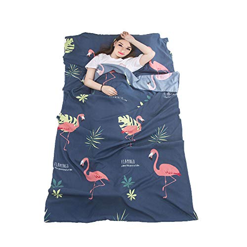 Sleeping Bag Liner and Travel Sheet Dirt-Proof Compact Travel Camping Sleep Sack for Outdoor, Camping, Travelling, Hiking, Hotels, Picnics (Blue, 84.5"31.5")