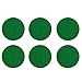 Kasteco 6 Pack Self Adhesive Air Hockey Mallet Felt Pads, Green, 94mm