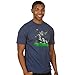 JINX Minecraft Men's Statues Premium Cotton/Poly T-Shirt (Heather Navy, Large)