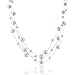 Mothers Day Gifts Bridal 925 Silver Freshwater Cultured Pearl Illusion Necklace 16in