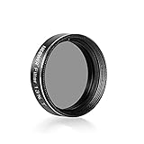 Neewer 1.25 inch Neutral Density 13 Percent Transmission Telescope Eyepiece Moon Filter(Black)