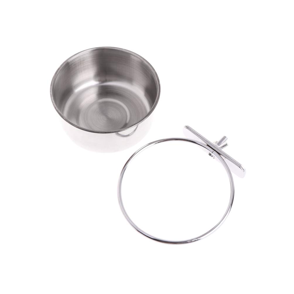 POPETPOP Parrot Foraging Box Interactive Hanging Toy Stainless Steel Bird Feeder Case for Parrot Macaw Pet s for Cage