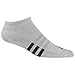 Adidas 2016 Mens Golf 3-Pack No Show Socks White/Black/Stone-3 Pair