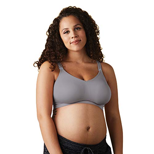 BRAVADO DESIGNS Women's Body Silk Seamless Nursing Bra and Maternity Bra, Silver Belle, Medium - Thumbnail 4