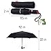 ELEMENTEX Auto Umbrella Dupont Teflon Travel Umbrella with Windproof Vent - Black