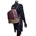 Dasein Fashion Designer Buffalo Leather Backpack with Bottom Zipper Compartment