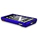 Rubberized Blue Motorola Droid X MB810 Premium Phone Protector Hard Cover Case
