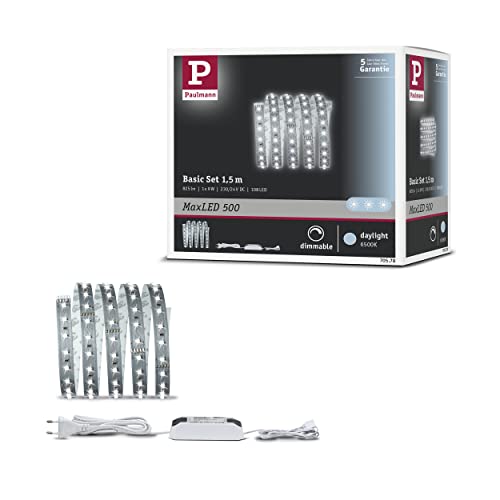Paulmann 70578 Function MaxLED 500 Basicset 1.5m Daylight White 8.5W 230/24V 20VA Silver