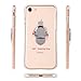 iPhone 7 Case,for iphone 8 case with 360° Rotating Ring Grip Holder Stand Compatible with Magnetic Car Mount Anti-Fingerprint Slim Cover for iPhone 7/7S/8 (clear)