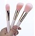 Mooxury Professional Synthetic Kabuki Makeup Brush Set with Case - Powder,Eyeshadow,Eyebrow,Lip,Eye Lash,Contour & Foundation Make Up Brushes - 9 Pcs