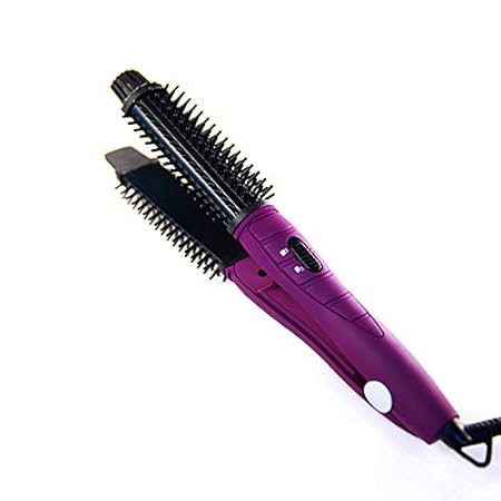 J&JOYCE 2019 NEW 4 in 1 Hair Care Curling Iron Pro Ionic Hot Brush and Ceramic Flat Iron for Easy Styling ToolsPortable Curli