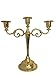 Happy Lifestyles Classic Beautiful Metal Candle Stick Candle Holder 3 Stands Golden