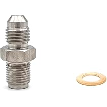 thumbnail image 2 of 4AN Oil Feed Flange Adapter Kit With Restrictor For T3/T4 Turbochargers 2 of 12
