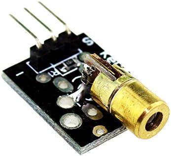 New grams 10x KY-008 3pin 650nm Red Laser Transmitter Dot Diode Copper Head Module for Arduino AVR PIC DIY