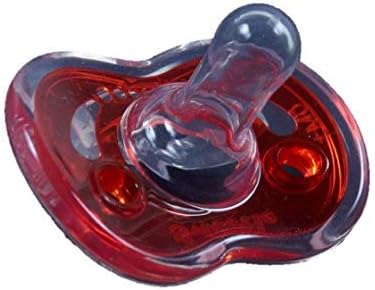 Refuser All Silicone Pacifier 2 Units RED
