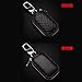 MoreFarther Leather Car Key Case Key Holder for Car Smart Key Chain Key Ring Coin Case Keychains for Car Keys Fasion Zipper Wallet Case for Auto Remote Key (Black S)