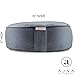 Buckwheat Meditation Cushion Round Zafu Yoga Pillow - Zafu Meditation Cushion Velvet with Zippered Organic Cotton Liner to Add or Remove Hulls | Machine Washable - Free Carry Bag (Celestite Crystal)