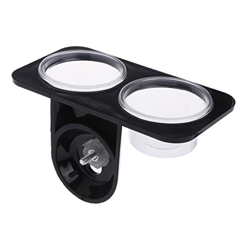 Qupida Small Reptile Feeding Dish Food Water Bowl Cup Feeder Bowl Cup Basin Tray Container for Small Pets (Screw, L)