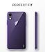 Aeska iPhone XR Case, Ultra [Slim Thin] Flexible Clear TPU [Scratch-Resistant] Gel Rubber Soft Skin Silicone Protective Case Cover for iPhone XR (6.1') (Purple)