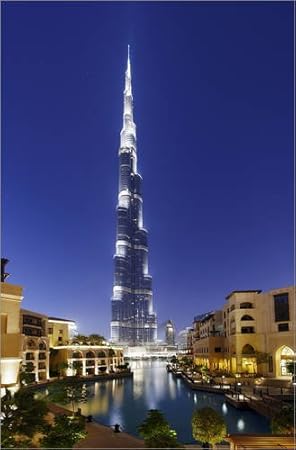 Acrylglasbild 80 x 120 cm: festlich beleuchtet während der Feiern zum Jahrestag der Vereinigten arabischen Emirate von Axel S