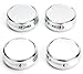 Bekith Silver Pill Box Medicine Case for Pocket or Purse, Set of 4