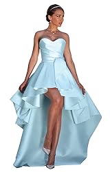 NLQ High Low Prom Dresses Sweetheart Strapless