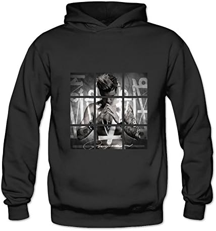 MeiLee Women's Justin Bieber Purpose Logo Classic Hoodie Black M